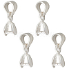 4Pcs 925 Sterling Silver Ice Pick Pinch Bails FIND-HS0002-08A-1