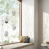 4Pcs 4 Patterns PVC Colored Laser Stained Window Film Adhesive Static Stickers STIC-WH0008-005-3