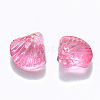 Transparent Spray Painted Glass Beads GLAA-T016-04C-2