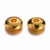 Golden Brass Rondelle Spacer Beads X-KK-E246-G-2