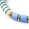 Handmade Polymer Clay Beads Stretch Bracelets Sets BJEW-JB06353-02-9