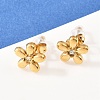 Flower 304 Stainless Steel Rhinestone Necklaces & Stud Earrings Sets for Women SJEW-K003-02G-3