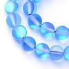 Synthetic Moonstone Beads Strands G-R375-8mm-A11-1