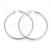 Tarnish Resistant 304 Stainless Steel Big Hoop Earrings EJEW-P173-13P-06-1
