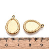 304 Stainless Steel Pendant Cabochon Settings STAS-T067-67G-3