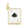 Brass Enamel Charms X-KK-G522-44G-03-1