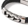 Braided Microfiber Leather Cord Bracelets BJEW-B096-09AS-2