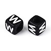 Initial Acrylic Horizontal Hole Beads OACR-ZX006-35W-2