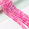 Synthetic Moonstone Beads Strands G-E573-01C-05-4