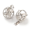 Natural Quartz Crystal Rock Crystal Round Ball Pendants G-Q163-05P-04-2