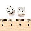 Tibetan Style Alloy European Bead Rhinestone Settings TIBE-L008-30AS-2