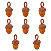 CHGCRAFT Crochet Woolen Yarn Acorns Pendant Decorations DIY-CA0005-51-1
