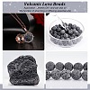 Unwaxed Natural Lava Rock Bead Strands X-G-F309-8mm-5