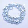 Electroplate Glass Beads Strands EGLA-E049-FR03-2