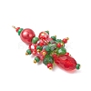 Glass Beaded Christmas Tree Pendants PALLOY-MZ01024-3