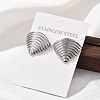 304 Stainless Steel Studs Earrings for Women EJEW-K306-22P-2