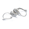 Tarnish Resistant 304 Stainless Steel Leverback Earring Findings KK-H152-09C-P-2