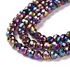 Electroplate Glass Beads Strands LS-GLAA-H021-01B-FP13-5