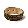 Faux Suede Snap Cord Bracelet LS-BJEW-F428-04-4