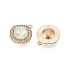 Alloy Glass Pendants PALLOY-N176-67KCG-2