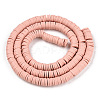 Handmade Polymer Clay Bead Strands X-CLAY-S094-6mm-A01-3