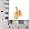 304 Stainless Steel Charms LS-STAS-R001-04G-06-3