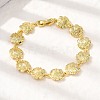 Summer Beach Brass Micro Pave Clear Cubic Zirconia Shell Shape Link Chain Bracelets LS-BJEW-C118-02B-G-3
