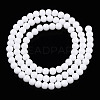 Opaque Solid Color Glass Beads Strands GLAA-T032-P4mm-02-3