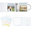 CRASPIRE Square PVC Loose Leaf Binder Postcard Phote Album with 50 Pockets Transparent Sleeve Protectors Sets DIY-CP0008-01-2