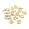 Tibetan Style Heart Toggle Clasps LS-GLF1109Y-NF-1