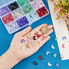   240Pcs 12 Colors Transparent Spray Painted Glass Beads GLAA-PH0002-70-3