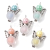 Acrylic and Alloy Pendants PALLOY-JF02237-1