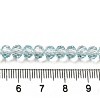 Transparent Baking Paint Glass Beads Strands DGLA-A034-T6mm-D06-4