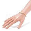 (Jewelry Parties Factory Sale)Brass Rolo Chains & Coffee Bean Chain Bracelets BJEW-JB06017-4