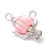 Acrylic & Tibetan Style Alloy Pendants PALLOY-JF04325-4