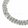 Electroplate Transparent Glass Beads Strands EGLA-N002-32-C09-3