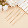 5Pcs Rack Plating Copper French Wire KK-BBC0013-59B-4