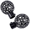 Iron Round Curtain Rod Finials AJEW-WH0248-247-1