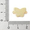 Brass Pave Natural White Shell Connector Charms KK-S522-03I-G-3