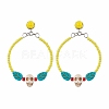 Glass Seed Beads Stud Earring EJEW-JE05982-4