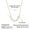 5MM Natural Freshwater Pearl Round Beaded Necklaces KK2160-1-2