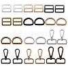 24Pcs 12 Style Iron D Rings FIND-SZ0002-25-1