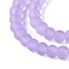 Baking Paint Transparent Glass Bead Strands GLAA-S031-4mm-25-3