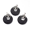 Natural Lava Rock Pendants G-I286-A-2