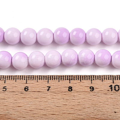 Baking Paint Glass Beads X1-DGLA-N012-8mm-02-1