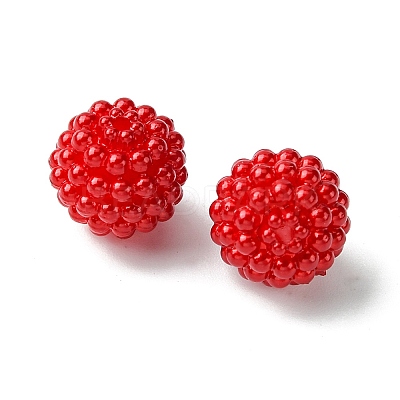 Imitation Pearl Acrylic Beads OACR-FS0001-45F-1