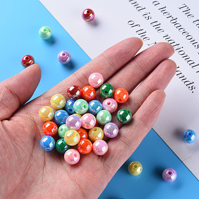 Opaque Acrylic Beads MACR-S370-D10mm-M2-1