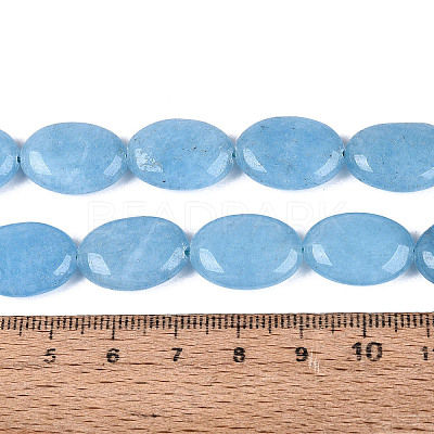 Dyed Natural White Jade Beads Strands G-N370-01A-04-1
