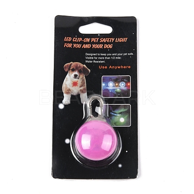 Plastic & Iron LED Collar Light AJEW-P080-09-1