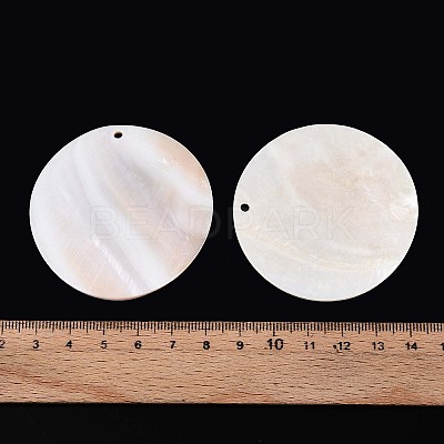 Natural Freshwater Shell Big Pendants SHEL-T020-47B-1